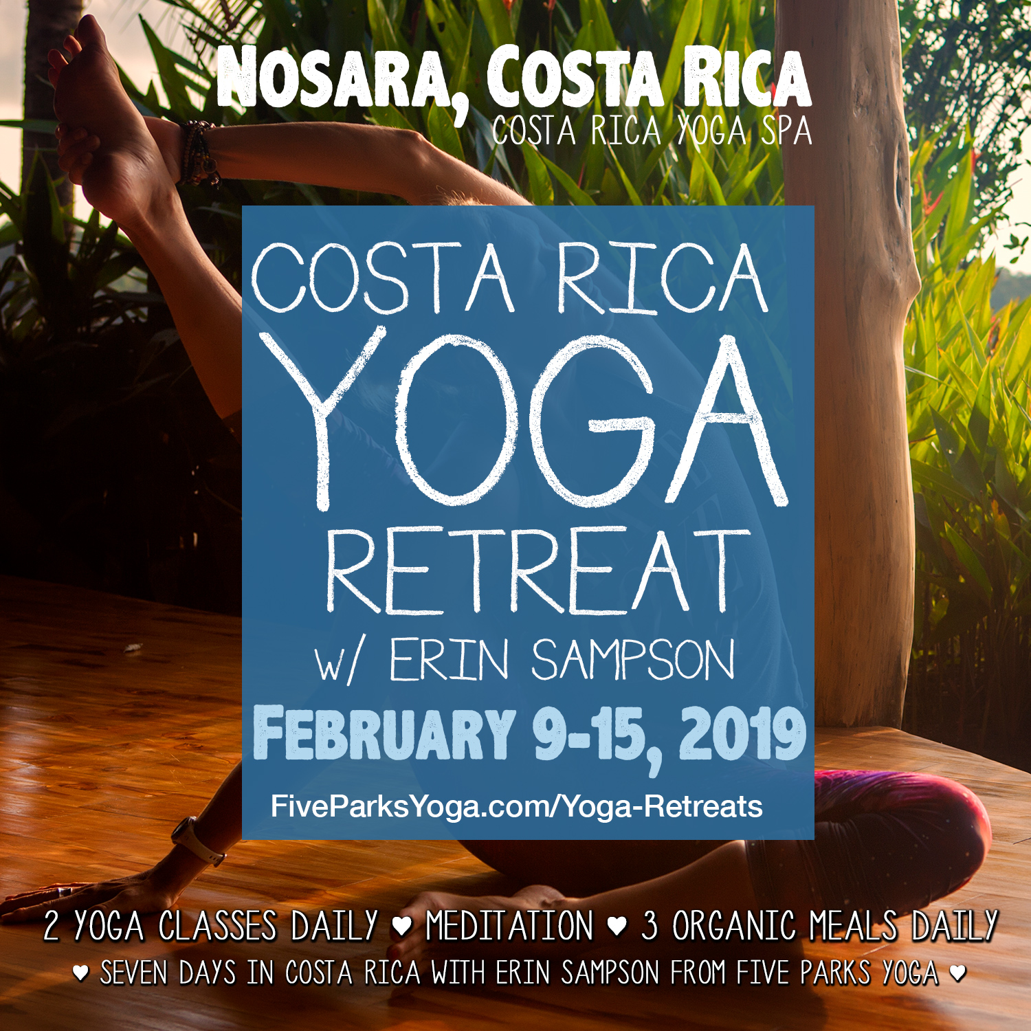 February Yoga Retreat Nosara, Costa Rica Five Parks Yoga Free