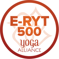 Yoga Alliance E-RYT 500 badge