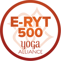 Yoga Alliance E-RYT 500 badge